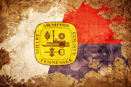 Vintage Memphis flagの写真素材