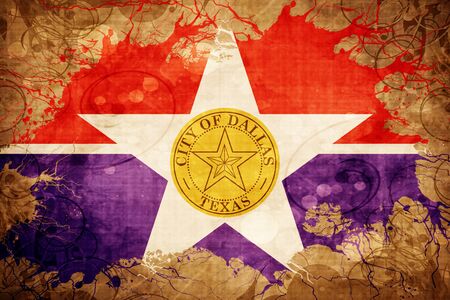 Vintage Dallas flagの写真素材