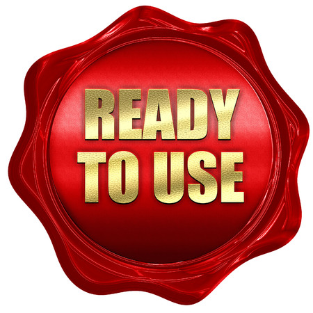 ready to use, 3D rendering, red wax stamp with textの写真素材