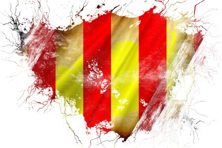 Grunge old debris racing flagの写真素材