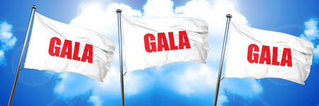 Photo pour gala, 3D rendering, triple flags - image libre de droit