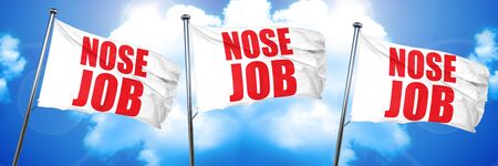 nose job, 3D rendering, triple flagsの写真素材