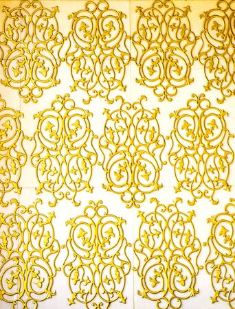 Creative Floral Design in Goldの写真素材