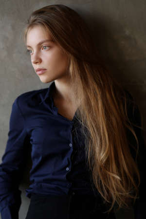 Portrait of young beautiful woman
