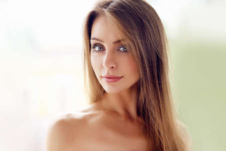 Portrait of young beautiful woman