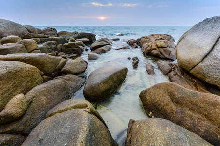 Beautiful seascape  Sea and rock Nature compositionの写真素材
