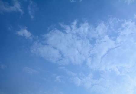 Blue sky  with white cloudsの写真素材