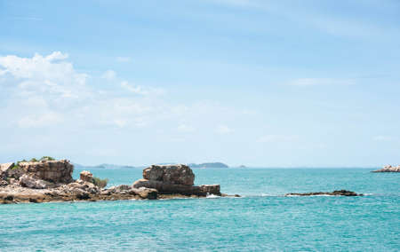 Zen stones on the beachの写真素材