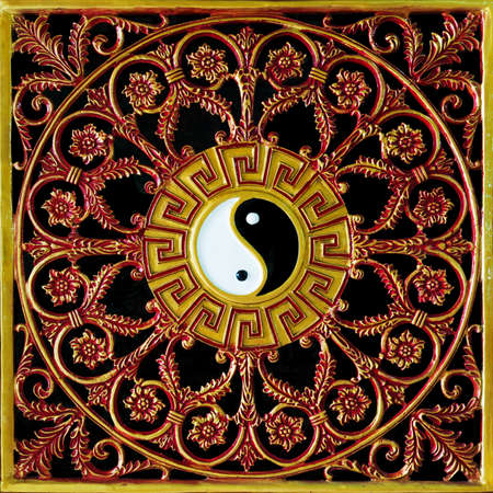 Yin Yang symbolの写真素材