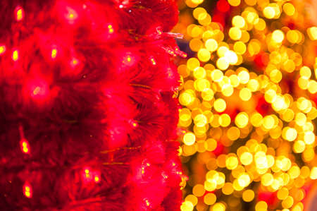 abstract background of blurred lights with bokeh effectの写真素材