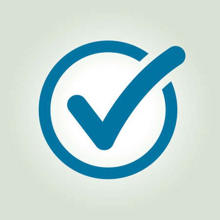 Check list button icon. Check mark in round sign.のイラスト素材