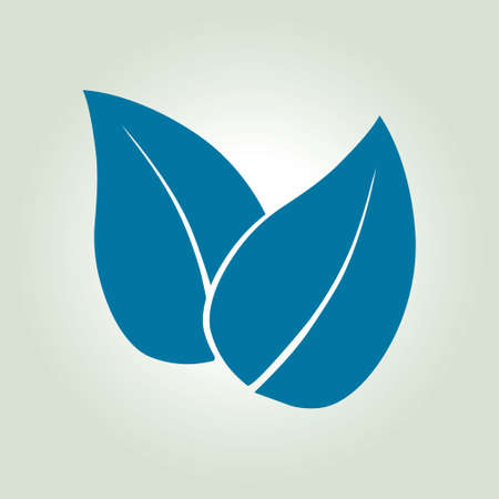 Leaf icon. Fresh natural product symbol. Organic product sign. Flat design style.のイラスト素材