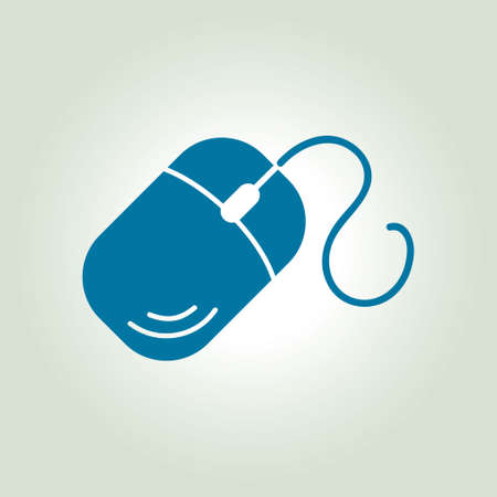 Computer mouse icon symbol. 
So, click the mouse.のイラスト素材