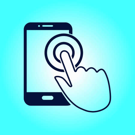 Hand pointer symbol.のイラスト素材