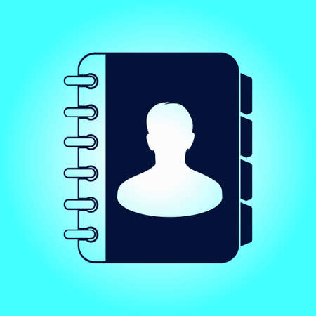 Address book symbol.のイラスト素材