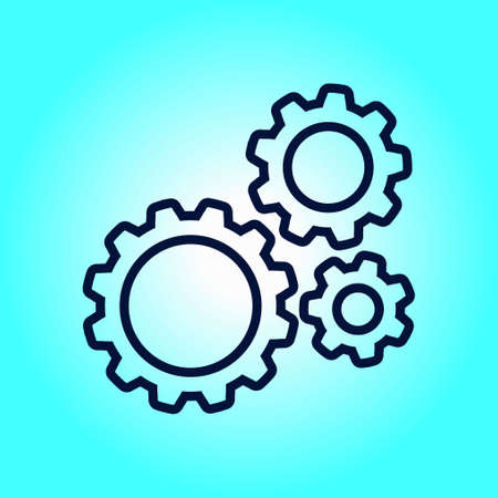 Icon of gears.のイラスト素材