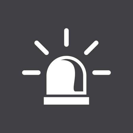 Police single icon. Alarm Power button. Police call button.のイラスト素材