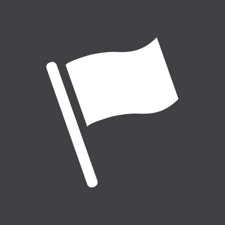 Flag icon. Location marker symbol. Flat design style.のイラスト素材
