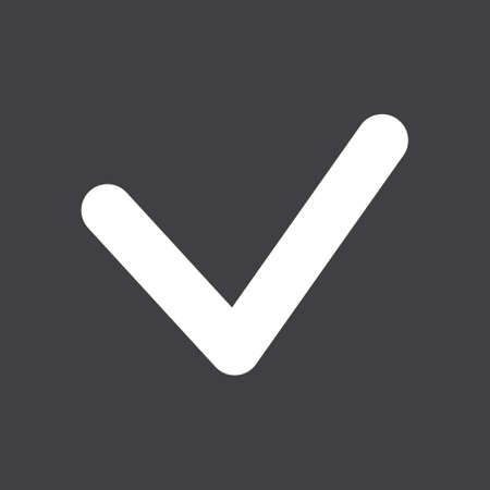 Yes icon, vector illustration. Flat design style.のイラスト素材