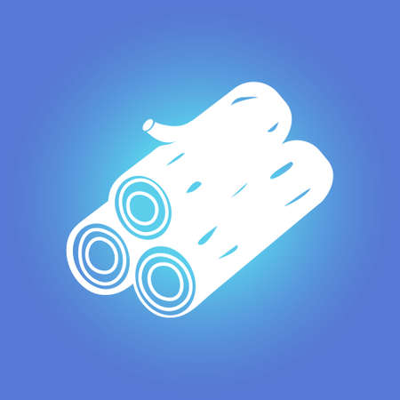 Bundle of firewood sign.のイラスト素材