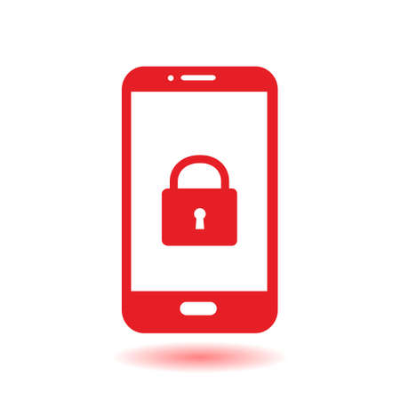 Internet security concept  icon. Identification and protection symbol.のイラスト素材