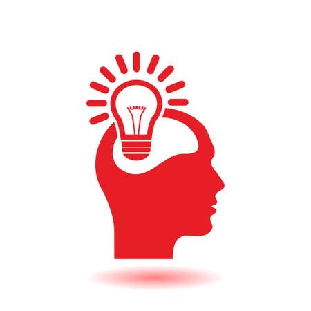 Creative ideas light bulb concept. Ideas icon.のイラスト素材