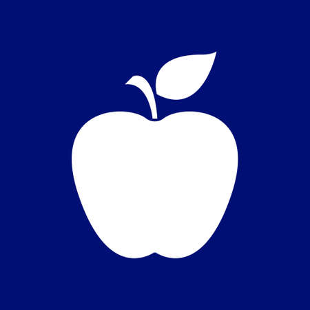 Apple icon. Healthy food concept. Naturopathy symbol.のイラスト素材