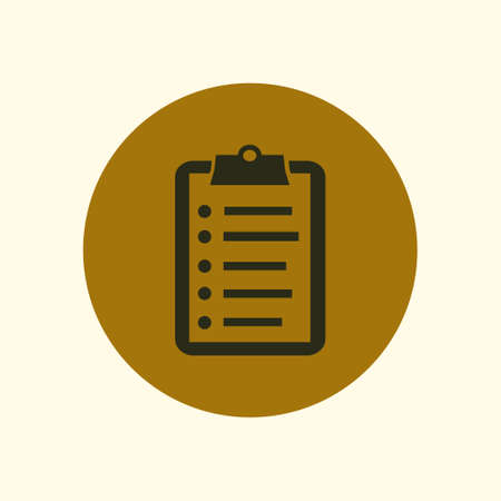 Check list vector icon. Shopping list token. Flat design style.のイラスト素材