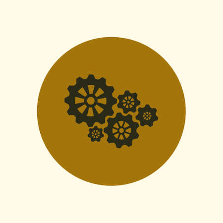 Gear sign icon.のイラスト素材