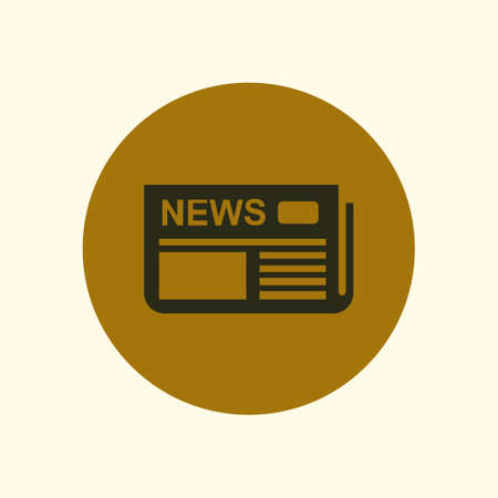 Flat design. Overview of news media, the first news page.のイラスト素材