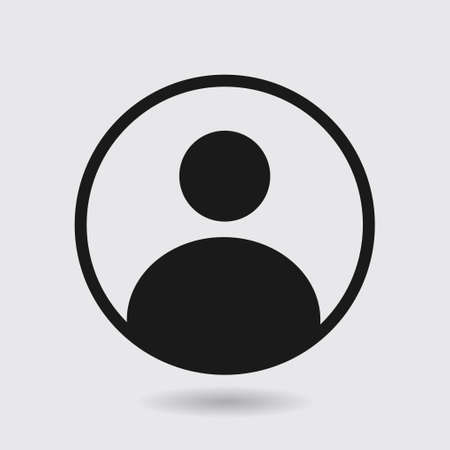 Connection mark. User sign icon. Person symbol. Human avatar.Flat style.のイラスト素材