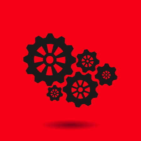 Icon of gears. Gear icon.
The development and management of business processes.のイラスト素材