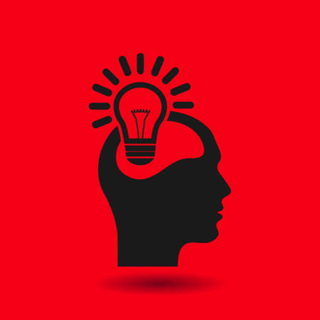 Creative ideas light bulb concept. Ideas icon.のイラスト素材