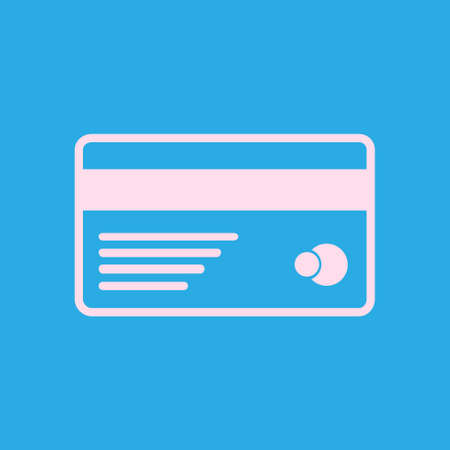 Vector credit card icon. Flat design style.のイラスト素材