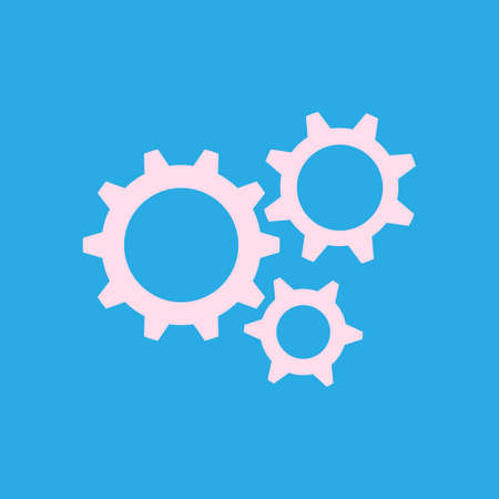Gear icon.The development and management of business processes.のイラスト素材