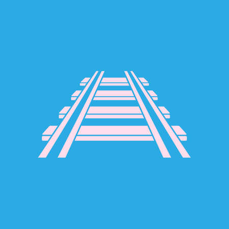 Railroad icon. Train sign. Track road symbol.のイラスト素材