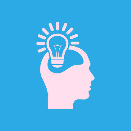 Creative ideas light bulb concept. Ideas icon.のイラスト素材