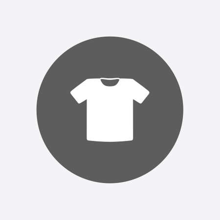 T-shirt sign icon. Clothes symbol. Flat design style.のイラスト素材