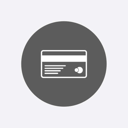 Vector credit card icon. Flat design style.のイラスト素材