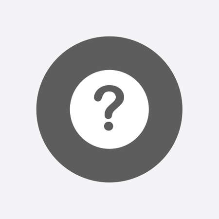 Question mark sign icon. Help symbol. FAQ sign. Flat design style.