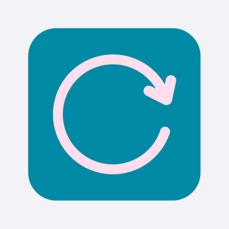 Ciircular arrow sign vector icon.The arrow that moves to the right.のイラスト素材