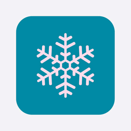 Snowflake icon. New Year decoration. All to celebrate the New Year and Christmas.のイラスト素材