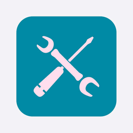 Repair Icon. Service  symbol. Tools singn. Flat design style.のイラスト素材