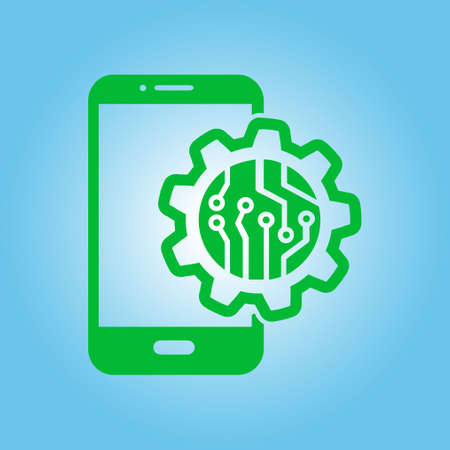 Electronic circuit of technological device.のイラスト素材