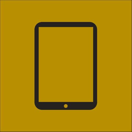 Modern digital tablet PC icon. Flat design icon.のイラスト素材