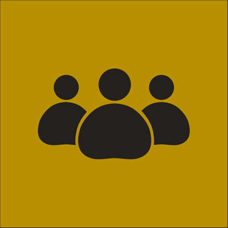 Team work  icon. Office workers and business team.のイラスト素材
