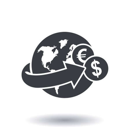 Money remittance and investment concept.のイラスト素材