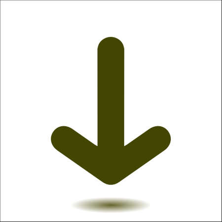 Arrow icon. Pointer direction for land navigation.のイラスト素材