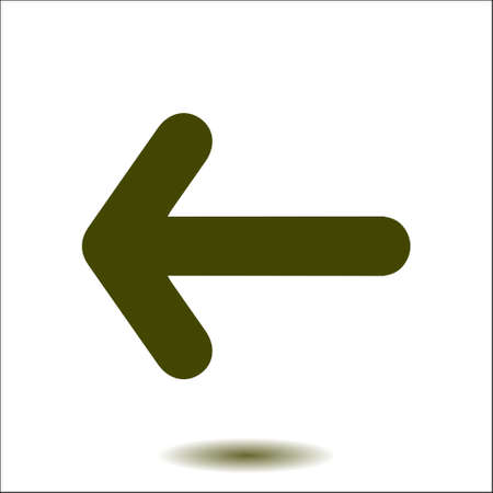 Arrow icon. Pointer direction for land navigation.のイラスト素材