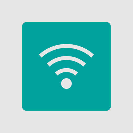 Wifi Symbol. Vector wireless network icon. Flat design style.のイラスト素材